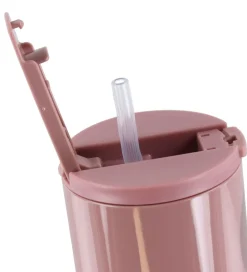 Termoflasker|Kop Og Tudekop*Design Letters Kop m. Sugerør - Travel - 330 ml - Rosa