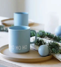 Kop Og Tudekop*Design Letters Krus - Favourite - Ho Ho Ho - Light Blue