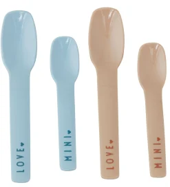 Babyskeer*Design Letters Skeer - 4-pak - Mini Favourite - Blå/Beige
