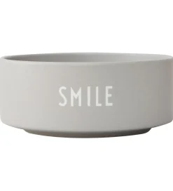 Design Letters Skål - Smile - Grå