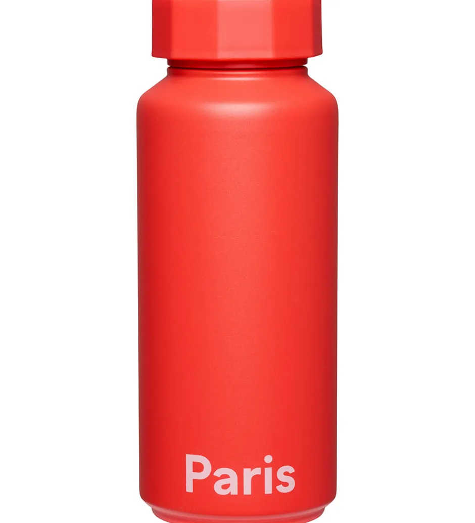 Design Letters Termoflaske - 500 ml - Paris - Cherry Tomato