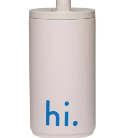 Termoflasker*Design Letters Termokop - Travel - 350 ml - Beige m. Hi
