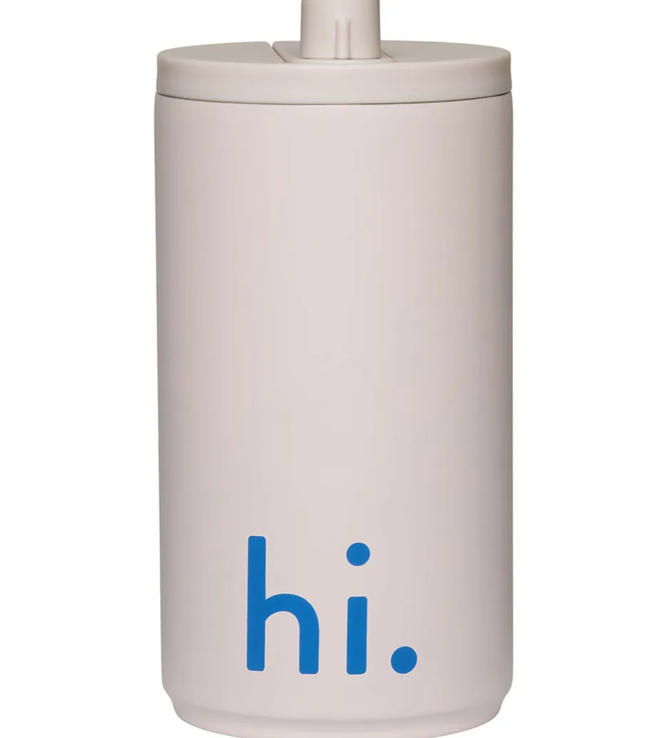 Termoflasker*Design Letters Termokop - Travel - 350 ml - Beige m. Hi