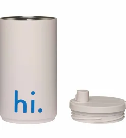 Termoflasker*Design Letters Termokop - Travel - 350 ml - Beige m. Hi