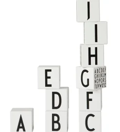Design Letters Træklodser - A-Z - Hvid m. Alfabet