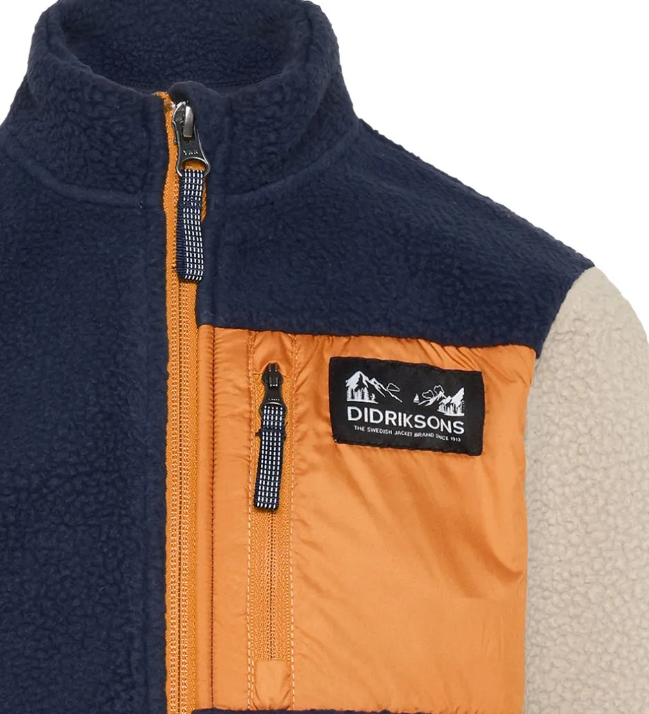 Fleece*Didriksons Fleecejakke - Anten - Navy