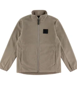 Fleece*Didriksons Fleecejakke - Malakit - Ash Brown