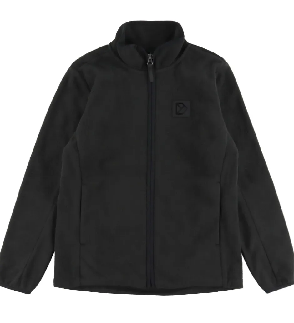 Fleece*Didriksons Fleecejakke - Malakit - Sort