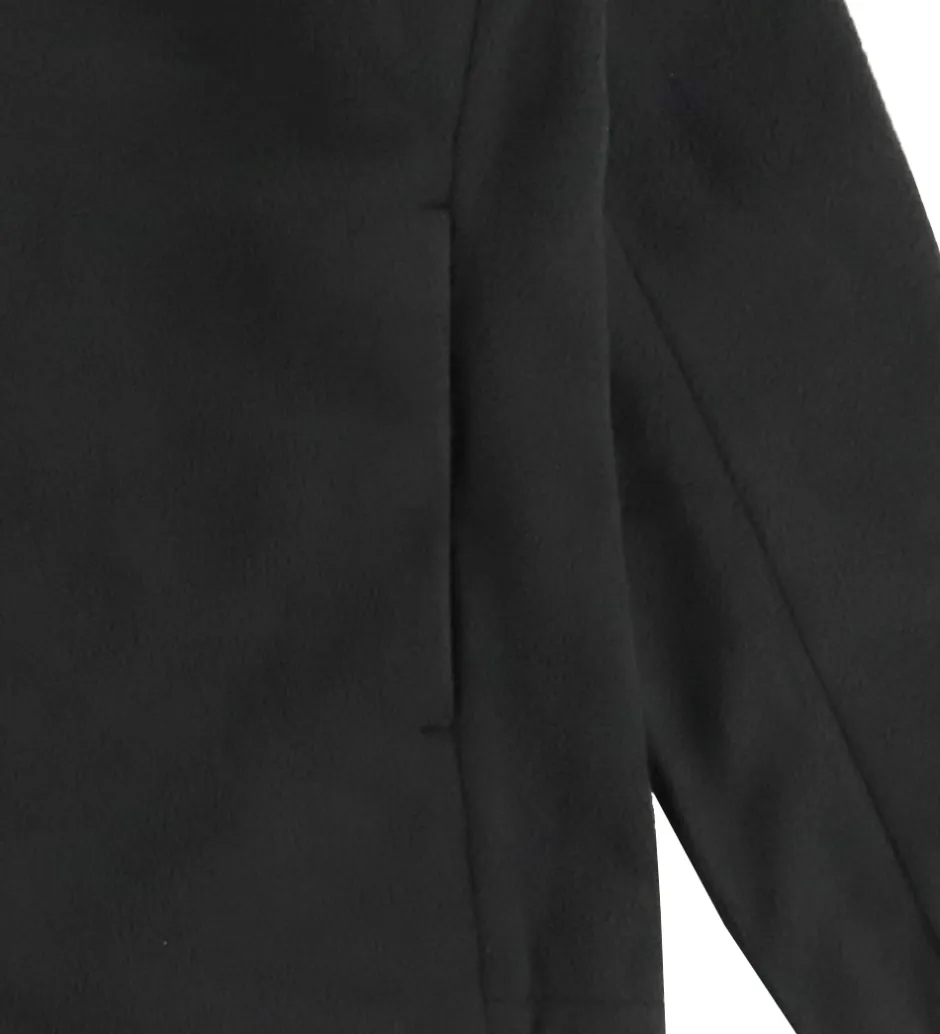 Fleece*Didriksons Fleecejakke - Malakit - Sort