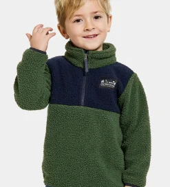 Fleece*Didriksons Fleecetrøje - Gosig - Light Moss