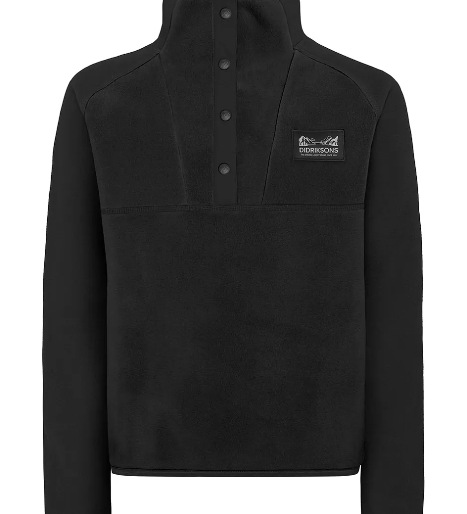 Fleece*Didriksons Fleecetrøje - Yokto - Sort