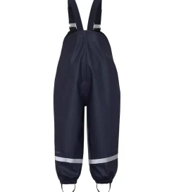 Børn Didriksons Regnbukser m. Seler - PU - Plaskeman - Navy