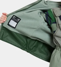 Børn Didriksons Regntøj m. Fleece - PU - Boardman - Light Moss