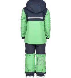 Børn Didriksons Skisæt - Skare - Dusty Lime