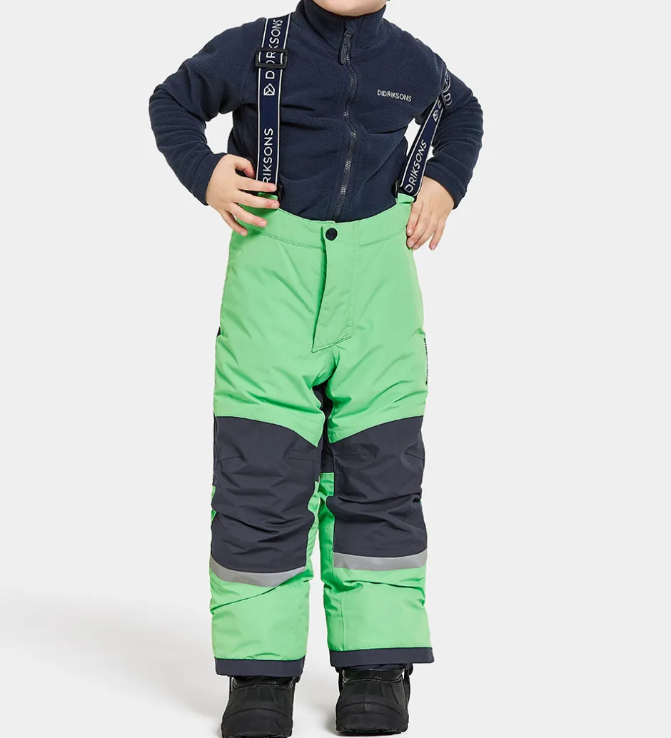Børn Didriksons Skisæt - Skare - Dusty Lime