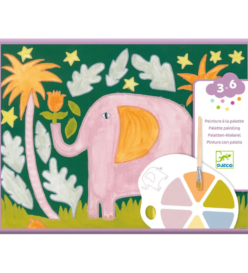 Skriveredskaber*Djeco Farvesæt - Palette Painting - Wild Ones