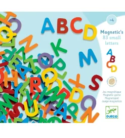 Bogstaver*Djeco Magneter - 83 stk. - Træ - Bogstaver