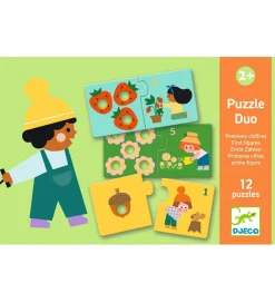 Djeco Puslespil - 24 Brikker - Duo - First Figures