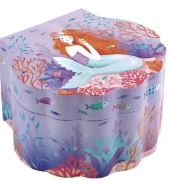 Smykkeskrin*Djeco Smykkeskrin m. Musik - 14,5x8,5x13,5 cm - Enchanted Mermai