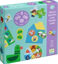 Spil*Djeco Spil - 5-i-1 - At The Farm