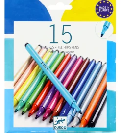 Tuscher Og Farver|Kreativ Leg*Djeco Tuscher - 15 stk. - Multifarver