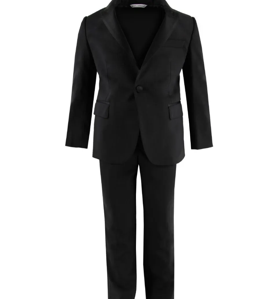 Børn Dolce & Gabbana Jakkesæt - Uld/Viskose - Sort