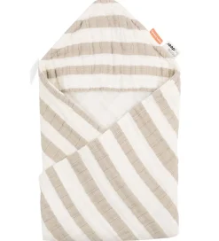 Babyhåndklæde- Og Poncho|Håndklæder*Done by Deer Babyhåndklæde - 70x70 cm - Stripes Sand