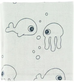Done by Deer Babysvøb - 120x120 - 2 stk - Sea Friends - Blå
