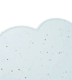 Done by Deer Dækkeserviet - Silikone - Sky - Confetti Blue