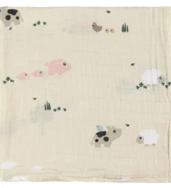Done by Deer Stofbleer - Musselin - 2-pak - 65x65 cm - Tiny Farm