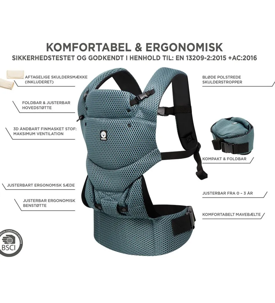 Dooky Bæresele - Urban Comfort - Green Emerald