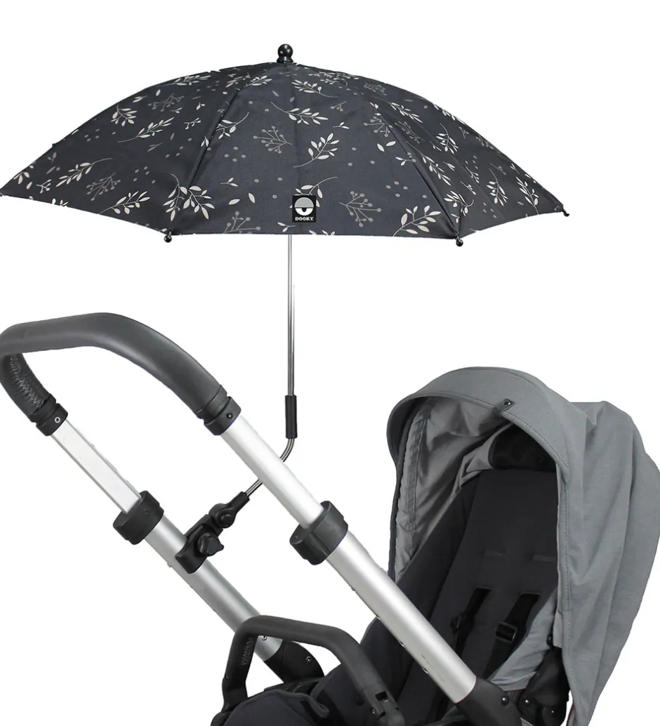 Barnevognsudstyr*Dooky Parasol/Paraply Til Klapvogn - UV50+ - Romantic Leaves Bla