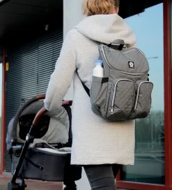 Pusletasker*Dooky Pusletaske Rygsæk - 2 i 1 - Grey Melange