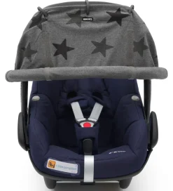 Dooky Solsejl - Universal - UV50+ - Grey Stars