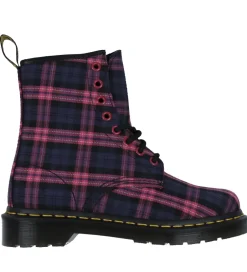 Støvler*Dr. Martens Støvler - 1460 - Pink Multi Tartan