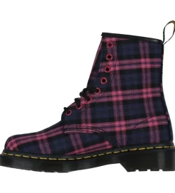 Støvler*Dr. Martens Støvler - 1460 - Pink Multi Tartan