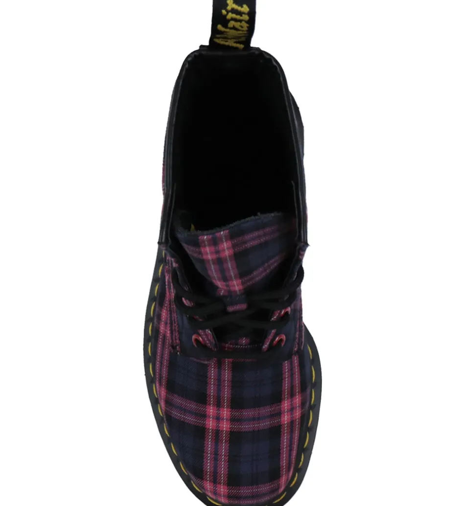 Støvler*Dr. Martens Støvler - 1460 - Pink Multi Tartan