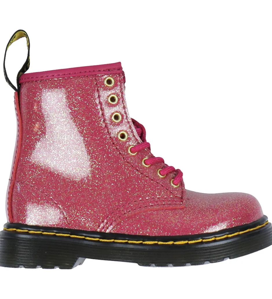 Støvler*Dr. Martens Støvler - 1460 T - Nebuls Glitter - Fuchsia/Silver/G