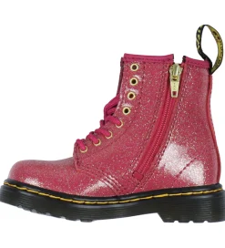 Støvler*Dr. Martens Støvler - 1460 T - Nebuls Glitter - Fuchsia/Silver/G