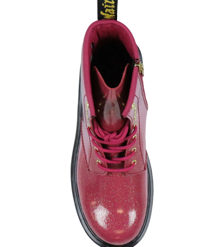 Støvler*Dr. Martens Støvler - 1460Y - Nebula Glitter - Fuchsia/Silver/Go