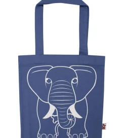 Shoppers*DYR -Cph Shopper - shopper - Dusty Blue m. Elefant