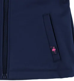 Børn DYR -Cph Softshelljakke - evild - Navy m. Flamingo