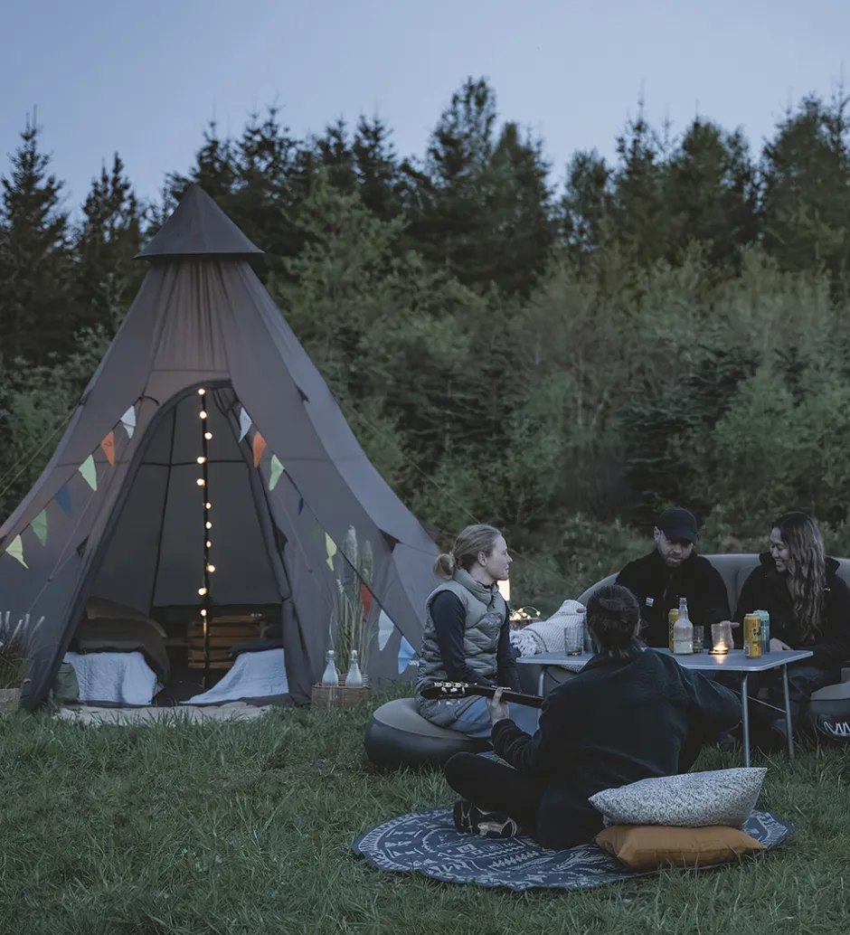 Outdoor|Outdoor*Easy Camp Telt - Rands Tipi - Dark Sand