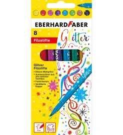 Tuscher Og Farver*Eberhard Faber Tuscher - 8 stk - Glitter