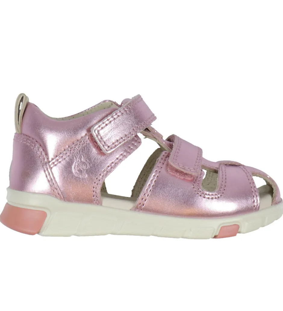 Begyndersko*Ecco Sandaler - Mini Stride Fisherman - Old Rose Metallic