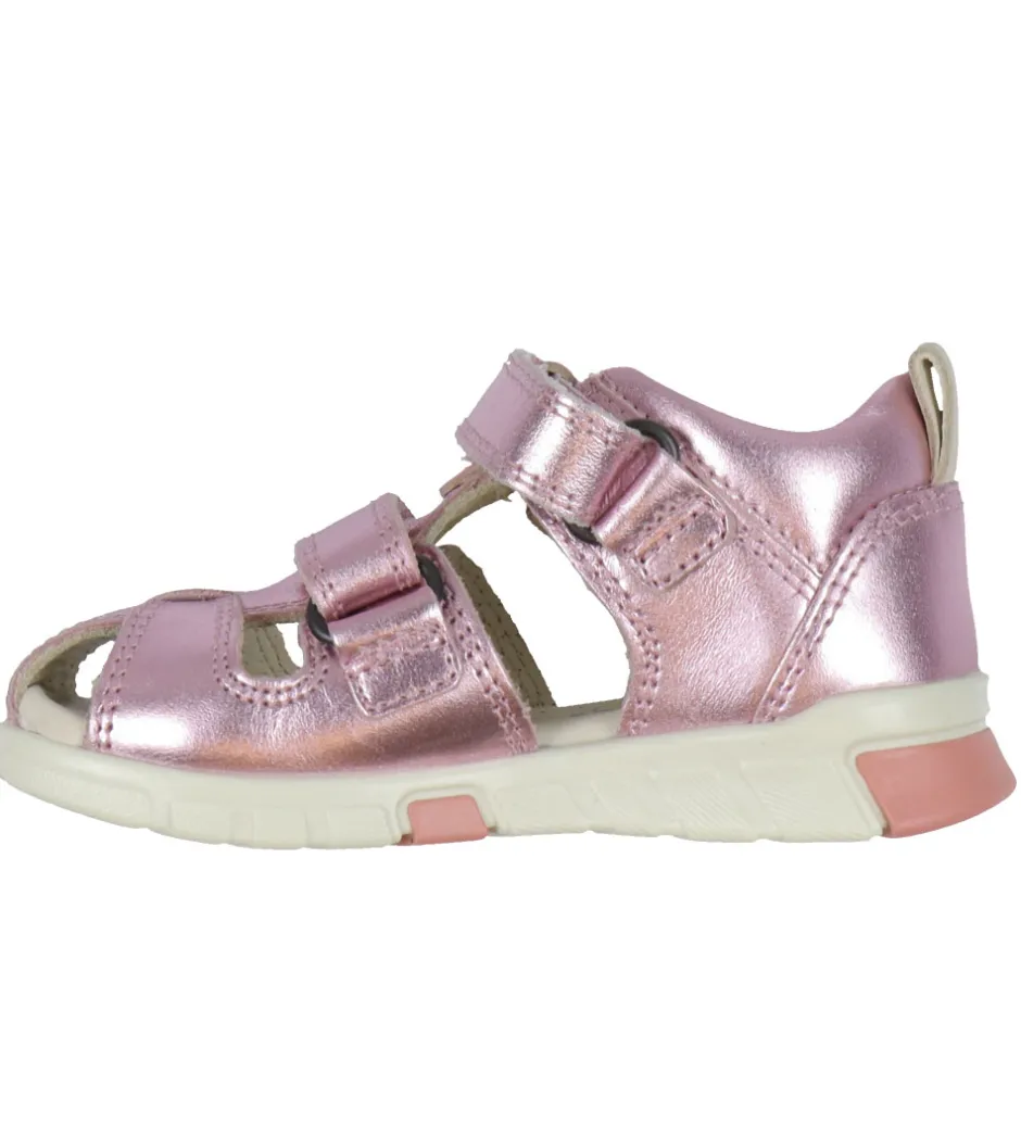 Begyndersko*Ecco Sandaler - Mini Stride Fisherman - Old Rose Metallic