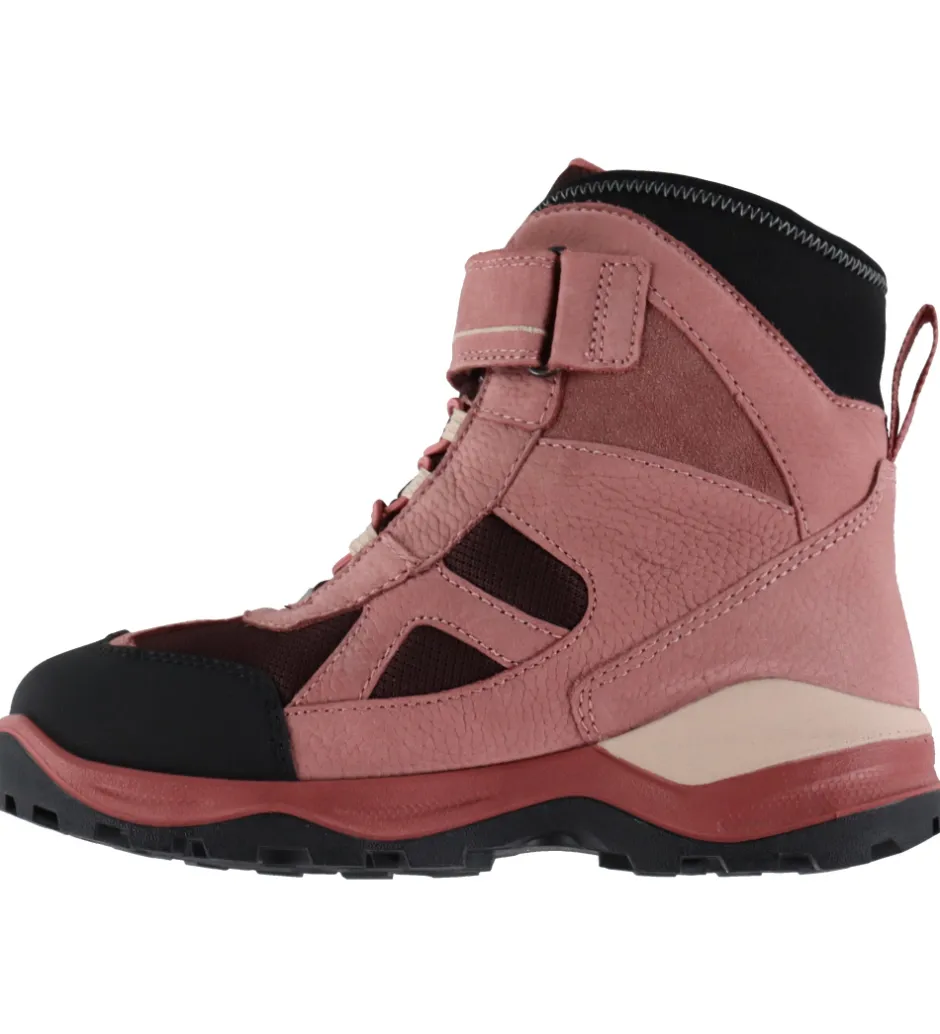 Vinterstøvler*Ecco Vinterstøvler - Snow Mountain - Tex - Black/Petal/Fig