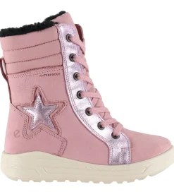 Vinterstøvler*Ecco Vinterstøvler - Urban Snow - Lace Up - Blush/Blush/Blush