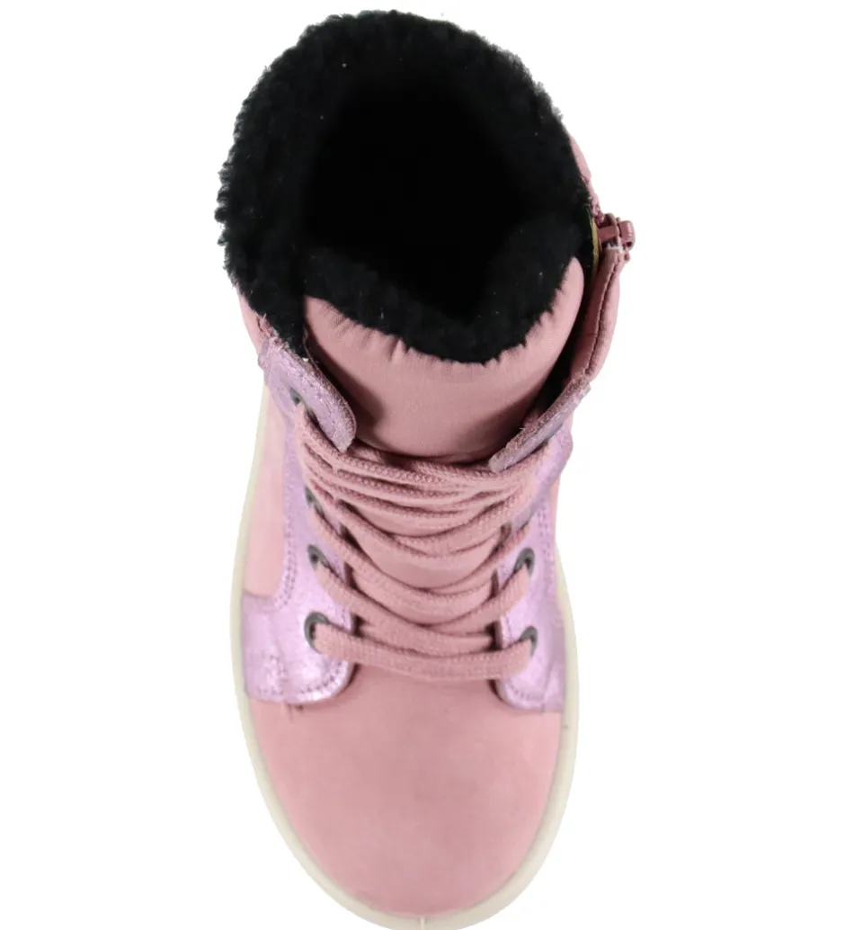 Vinterstøvler*Ecco Vinterstøvler - Urban Snow - Lace Up - Blush/Blush/Blush