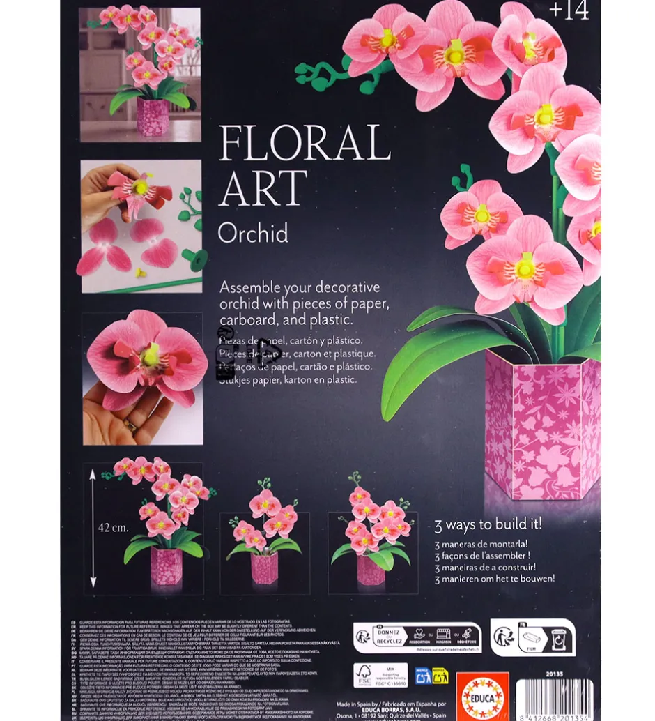 Kreasæt*Educa Kreasæt - Floral Art - Orchid